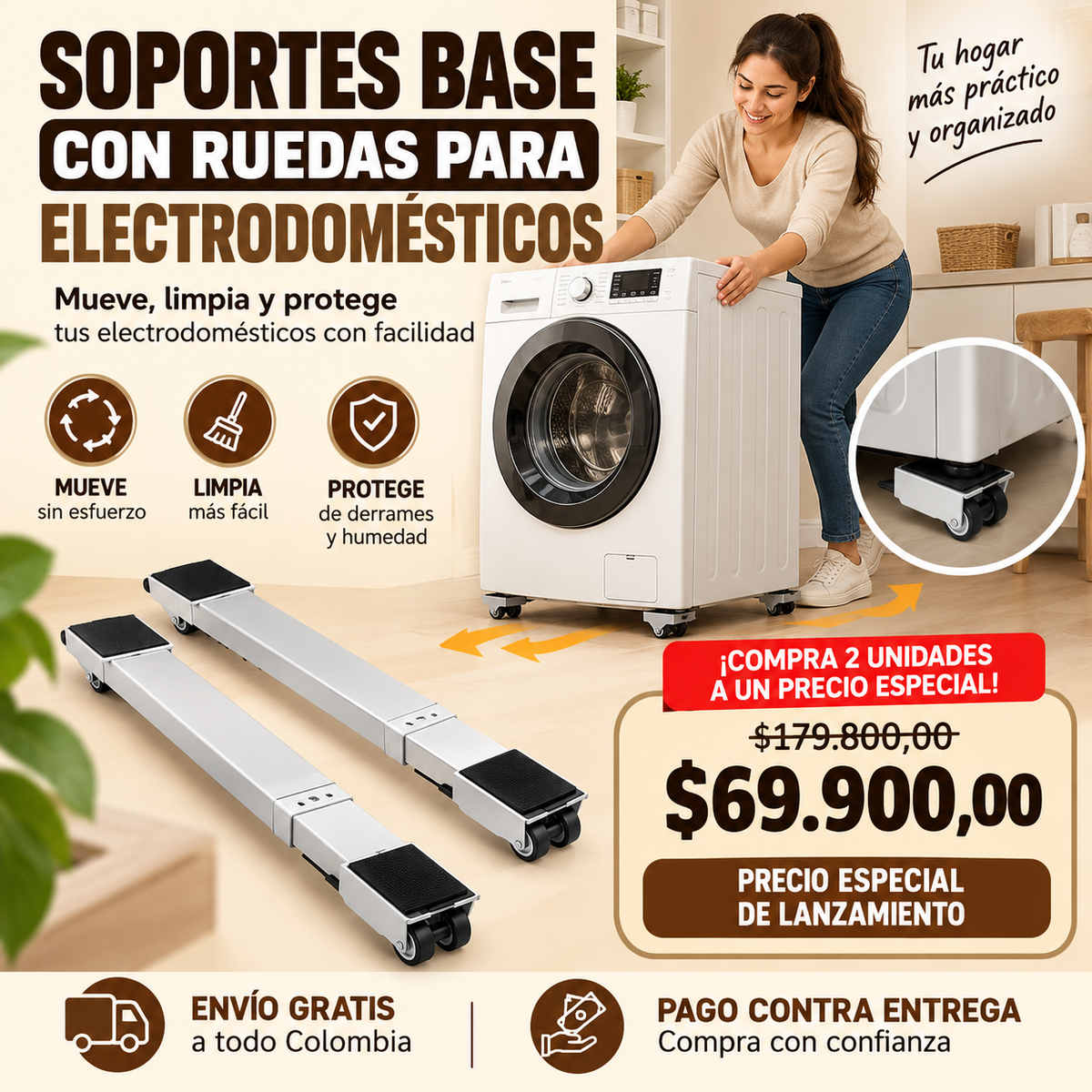 Soporte Movil para Electrodomésticos