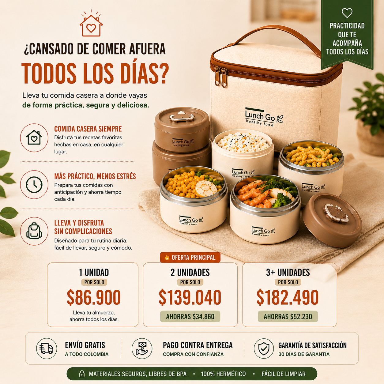 Lonchera Térmica 4 en 1 LunchGo